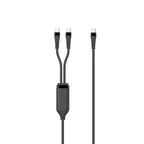 Microconnect MC-2XUSBC-100W USB cable USB 2.0 1 m USB C Black