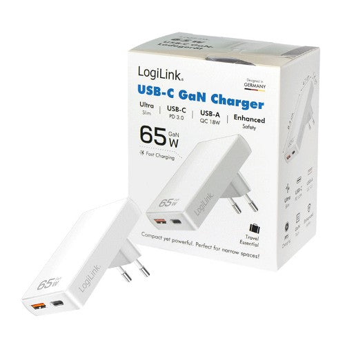 LogiLink PA0368 mobile device charger Universal White AC Fast charging Indoor