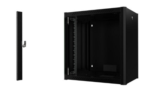 Lanview RWP12U45BL rack cabinet 12U Wall mounted rack Black