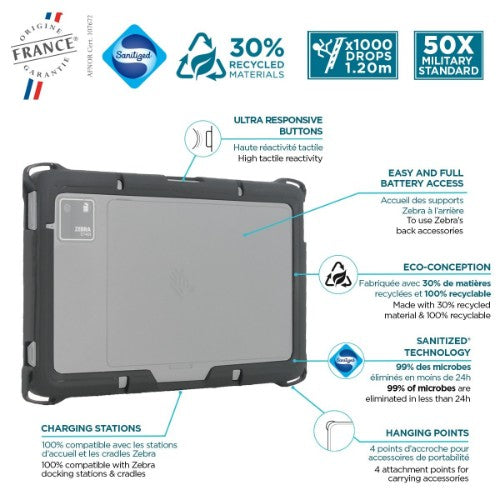 Mobilis 065034 tablet case 20.3 cm (8") Bumper Black