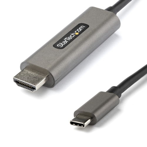 StarTech.com 6.6ft (2m) USB C to HDMI Cable 4K 60Hz w/ HDR10 - Ultra HD USB Type-C to 4K HDMI 2.0b Video Adapter Cable - USB-C to HDMI HDR Monitor/Display Converter - DP 1.4 Alt Mode HBR3