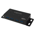 LogiLink UA0149 interface hub 5000 Mbit/s Grey