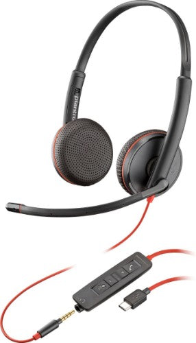 HP Poly Poly Blackwire C3225 Stereo USB-C Headset