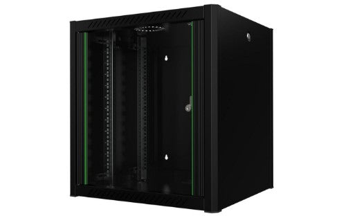 Lanview RWP12U56BL rack cabinet 12U Wall mounted rack Black