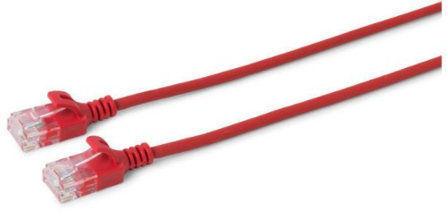 Microconnect V-UTP6005R-SLIM networking cable Red 0.5 m Cat6 U/UTP (UTP)