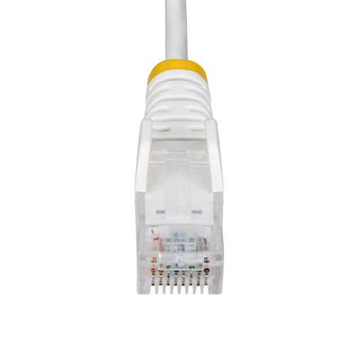 StarTech.com 5m White Slim CAT6 Ethernet Cable, Snagless, 100W PoE, UTP, LSZH, 28AWG Pure Bare Copper Wire, Slim RJ45 Network Patch Cord w/Strain Reliefs, Individually Tested