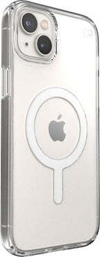 Speck Presidio Perfect Clear + MS Apple iPhone 14 Plus/15 Plus Clear - with Microban