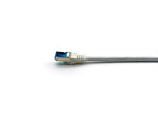 Equip Cat.6A S/FTP Patch Cable, Angled to Straight plug, 5.0m, White
