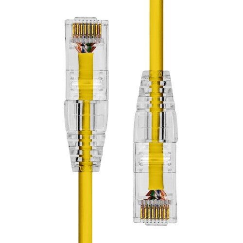 ProXtend Ultra Slim CAT6 U/UTP CU LSZH Ethernet Cable Yellow 4M
