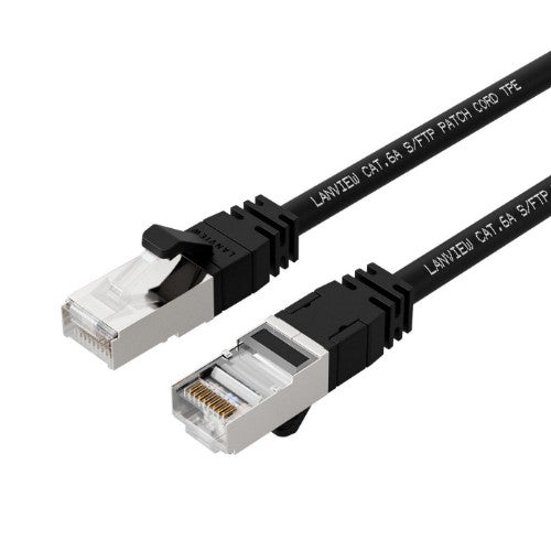 Lanview LV-SFTP6A015B networking cable Black 1.5 m Cat6a S/FTP (S-STP)