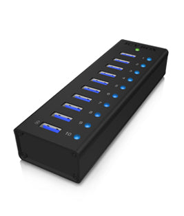 ICY BOX IB-AC6110 USB 3.2 Gen 1 (3.1 Gen 1) Type-B 5000 Mbit/s Black