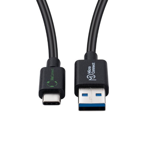 Microconnect ECO-USB3.2CA0.25 USB cable USB 3.2 Gen 2 (3.1 Gen 2) 0.25 m USB A USB C Black