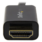 StarTech.com 6.6ft (2m) DisplayPort to HDMI Cable - 4K 30Hz - DisplayPort to HDMI Adapter Cable - DP 1.2 to HDMI Monitor Cable Converter - Latching DP Connector - Passive DP to HDMI Cord