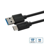 Microconnect USB3.2CA05 USB cable USB 3.2 Gen 2 (3.1 Gen 2) 0.5 m USB A USB C Black