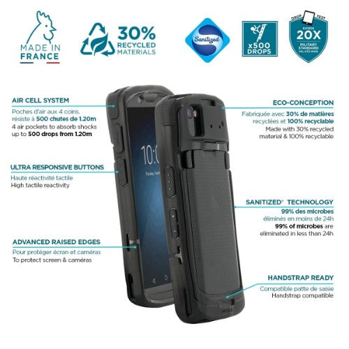 Mobilis PROTECH mobile phone case 15.2 cm (6") Shell case Black