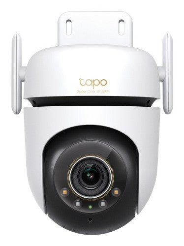 TP-Link Outdoor Pan/Tilt Security Wi-Fi Camera SPEC: 3K 5MP (2880x1620), 2.4 GHz, 2 × External Antennas, 1 × Ethernet Port, Horizontal 360º