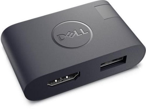 DELL DA20 video cable adapter USB Type-C HDMI + USB Black