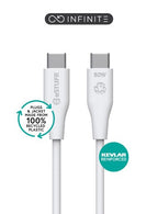eSTUFF ES604270-BULK USB cable USB 2.0 2 m USB C 60 W White