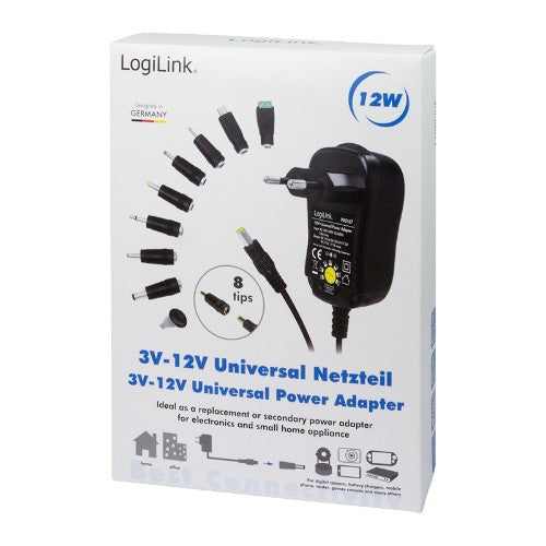 LogiLink PA0198 mobile device charger Universal Black AC Indoor