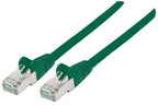 Intellinet Network Patch Cable, Cat6, 1m, Green, Copper, S/FTP, LSOH / LSZH, PVC, RJ45, Gold Plated Contacts, Snagless, Booted, Lifetime Warranty