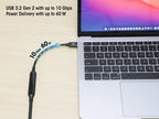 Manhattan USB-C to USB-C Cable, 5m, Active, Male to Male, Black, 10 Gbps (USB 3.2 Gen2 aka USB 3.1), 3A (fast charging), SuperSpeed+ USB, Lifetime Warranty