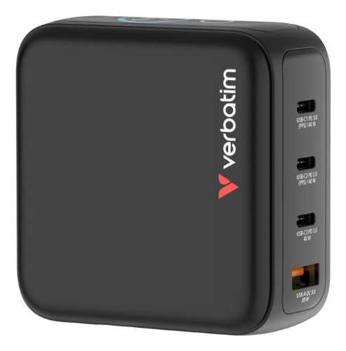 Verbatim Mini GaN Charger 140W with Display