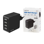 LogiLink PA0336 mobile device charger Universal Black AC Fast charging Indoor