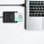 LogiLink CR0047 smart card reader Indoor USB 2.0 Black