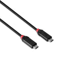 Lindy 0.5m USB4 240W Type C Cable, Black Line