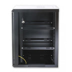 Techly I-CASE EW-2012BKL rack cabinet 12U Wall mounted rack Black