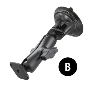 RAM Mounts Universal Double Ball Mount with Two Round Plates