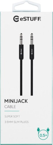 eSTUFF ES608001 audio cable 0.5 m 3.5mm Black