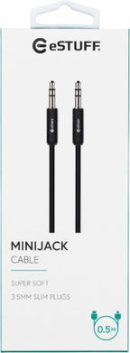 eSTUFF ES608001 audio cable 0.5 m 3.5mm Black