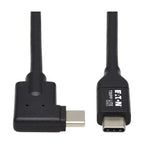 Tripp Lite U420-02M-RA USB-C Cable (M/M) - USB 3.2 Gen 1 (5 Gbps), Thunderbolt 3 Compatible, Right-Angle Plug, 2 m (6.6 ft.)