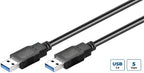 Microconnect USB3.0AA5B USB cable USB 3.2 Gen 1 (3.1 Gen 1) 5 m USB A Black