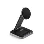 Satechi ST-Q21FM mobile device charger Headphones, Smartphone Grey USB Wireless charging Indoor