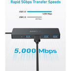 Anker Ultra Slim USB Type-C 5000 Mbit/s Black
