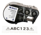 Brady M4C-750-595-WT-BK printer label Black, White Self-adhesive printer label