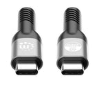 Manhattan Fast USB-C to USB-C Cable (240W), 1m, 240W Laptop Charging + High-Speed Data & Video, Works with ALL Laptops (Note additional USB-C 240W wall charger needed), 40 Gbps Ultra-Fast Transfers, Black, 3 year Warranty