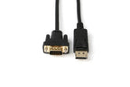 Microconnect DP-VGA-MM-100 video cable adapter 1 m DisplayPort VGA (D-Sub) Black