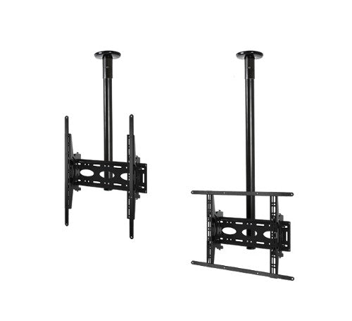 B-Tech Universal Flat Screen Ceiling Mount with Tilt (VESA 400) - 1.5m Ø50mm Pole