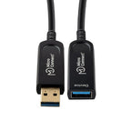 Microconnect USB3.0AAF20AOP USB cable USB 3.2 Gen 1 (3.1 Gen 1) 20 m USB A Black