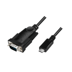 LogiLink AU0051A video cable adapter 1.2 m USB C VGA (D-Sub) Black