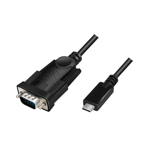 LogiLink AU0051A video cable adapter 1.2 m USB C VGA (D-Sub) Black