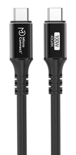Microconnect USB4CC015 USB cable USB4 Gen 3x2 0.15 m USB C 100 W Black