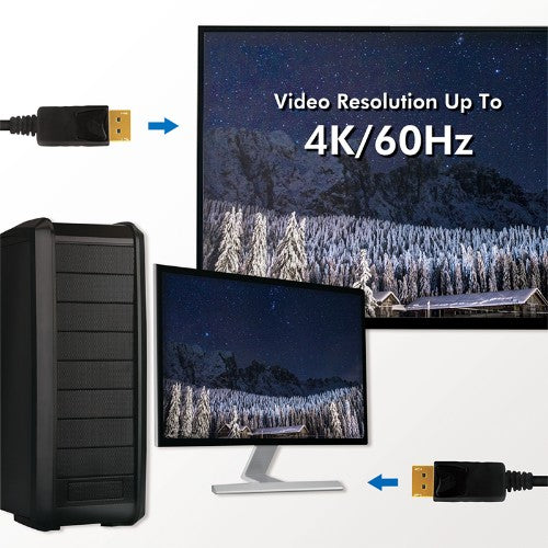 LogiLink CD0101 DisplayPort cable 2 m Black