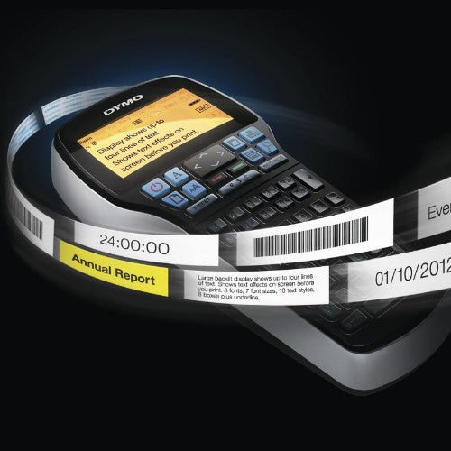 DYMO LabelManager 420P High Performance Rechargeable Portable Label Maker Kit | ABC Keyboard with 4 Rolls of D1 Labels & Carrying Case