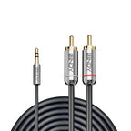 Lindy 2m 3.5mm to Phono Audio Cable, Cromo Line
