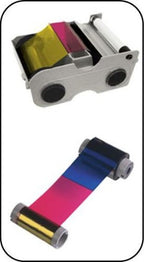 Evolis R5H004NAA Thermal-transfer ribbon Bk,C,M,Y, Transparent half-frame, 400 pages for Evolis Primacy/Zenius