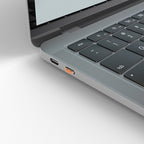Lindy USB Type C Port Blocker Key - Pack of 4 Blockers, Orange